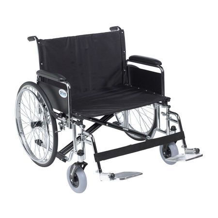 DRIVE MEDICAL Sentra EC Heavy Duty Extra Wide Wheelchair - 28" Seat std28ecdfa-sf